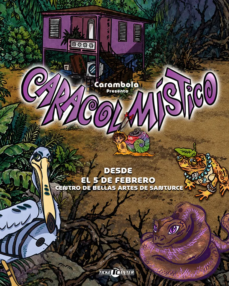 Afiche de Caracol Místico: desde el 5 de febrero en el Centro de Bellas Artes